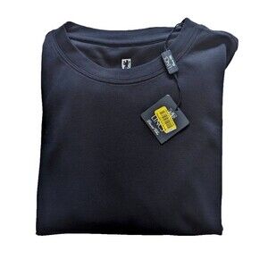 Lincs David Chu Men's XXL Pima Cotton Short Sleeve Black T-Shirt Golf Sports NWT